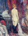 nude standing before a mirror 1897 Toulouse Lautrec Henri de